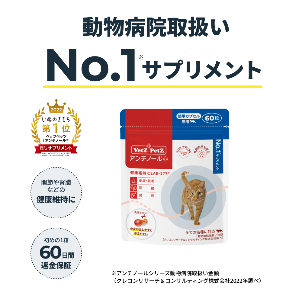 アンチノール プラス (簡単カプセル 猫用)