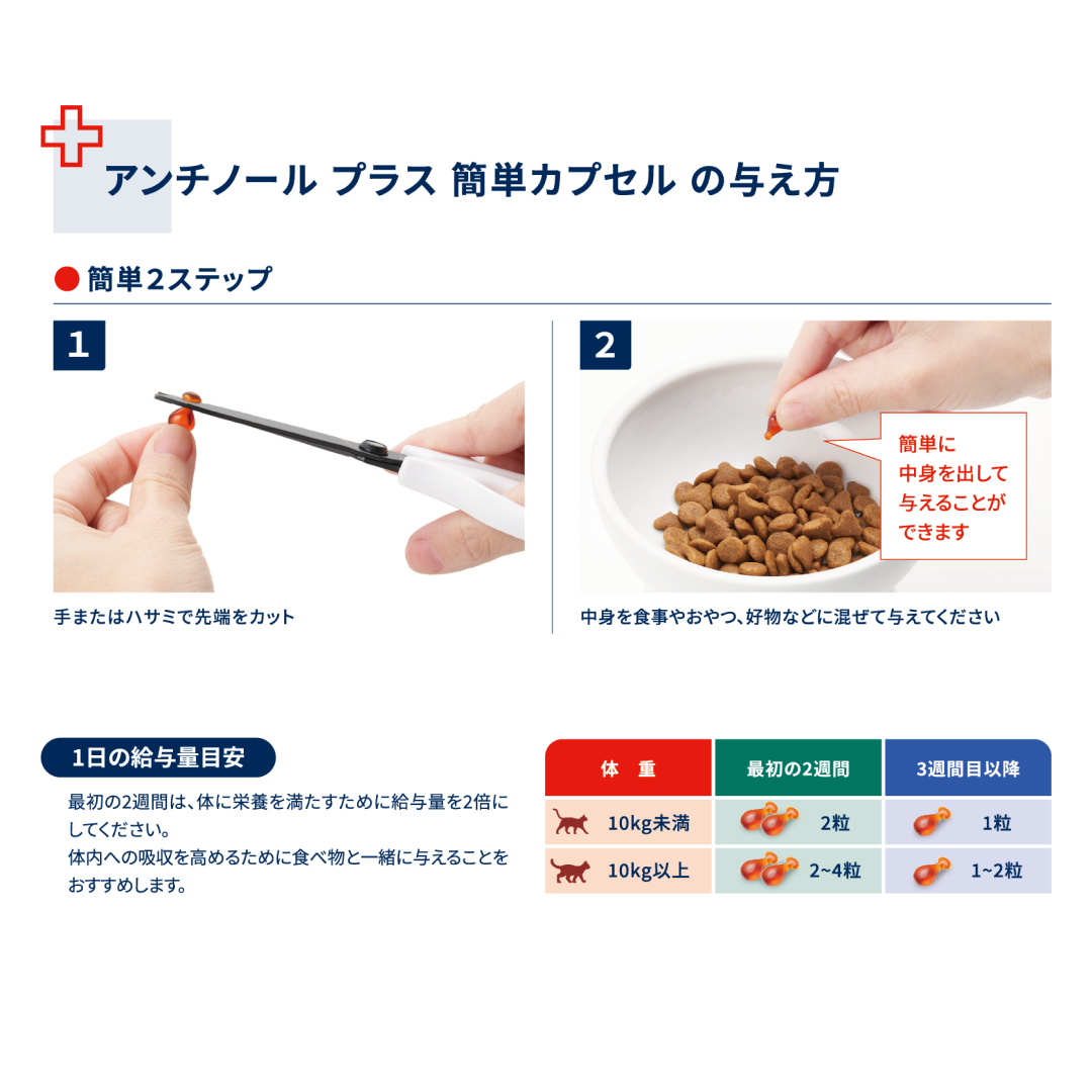 アンチノール プラス(簡単カプセル 猫用サプリメント) – ベッツペッツ アンチノール プラス(簡単カプセル 猫用サプリメント) – ベッツペッツ