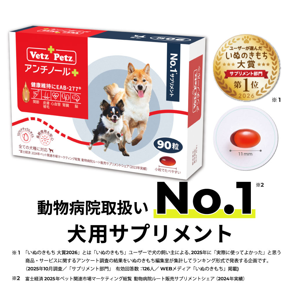 犬のサプリメント【アンチノール プラス】– ベッツペッツ公式サイト