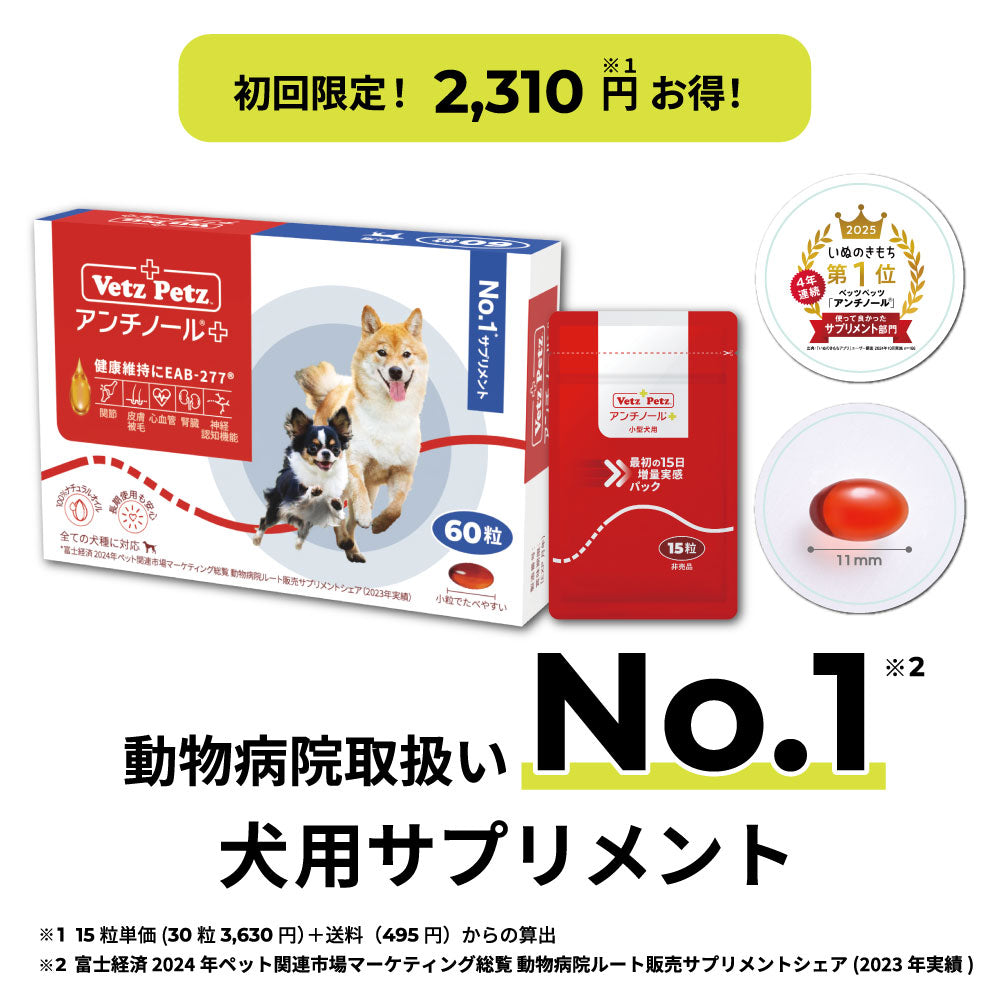 60日スターターキット（小型犬用）