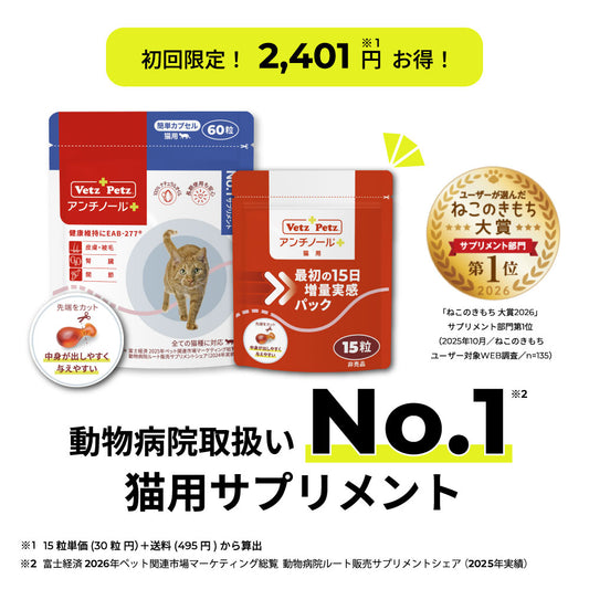60日スターターキット（簡単カプセル 猫用）