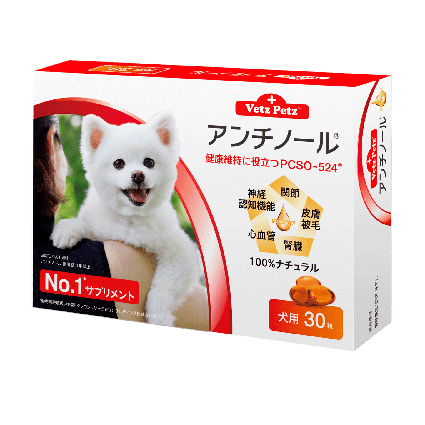 3箱 アンチノール 犬用 サプリメント 90粒 賞味期限2024年6月-