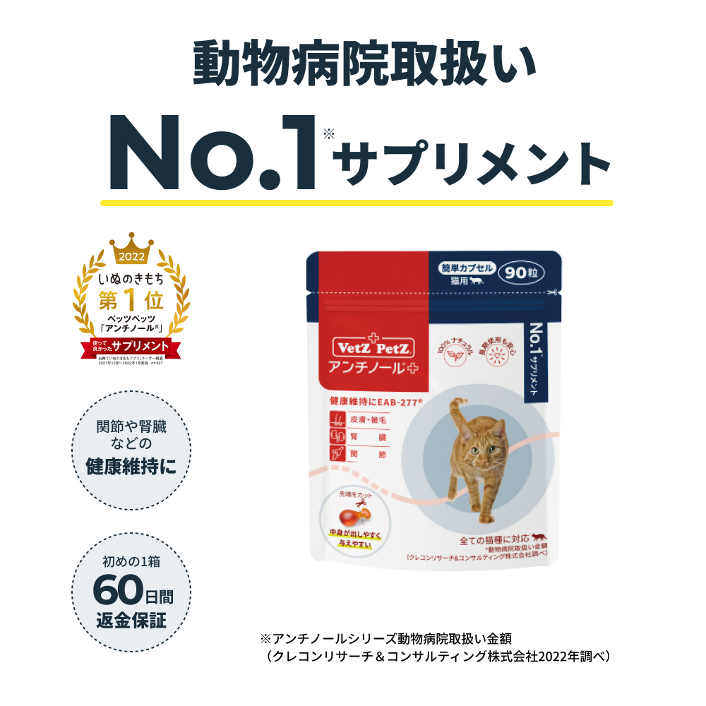アンチノール プラス (簡単カプセル 猫用)