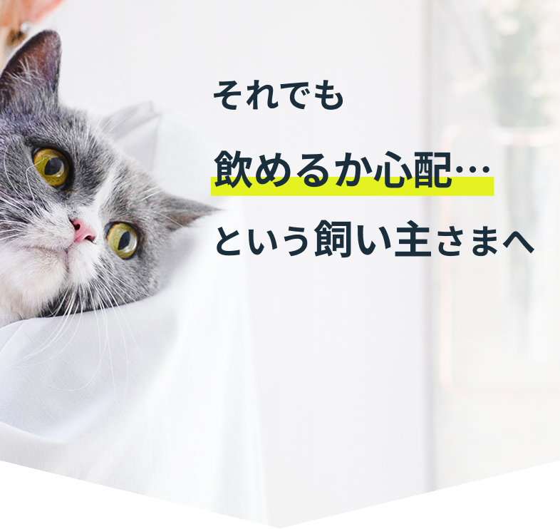 それでも飲めるか心配…という飼い主さまへ